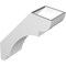 Ekena Millwork 5 1/2-in. W x 16-in. D x 20-in. H Olympic Architectural Grade PVC Knee Brace BRCP055X16X20OLY - alternate 3